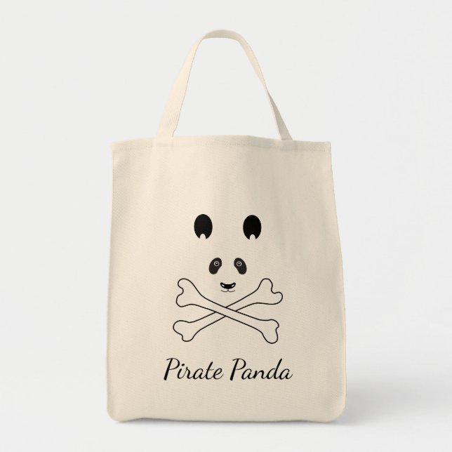 Tote Bag Pirate de Panda (Devant)