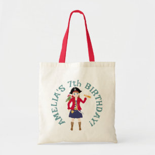 Tote Bag Pirate Girl Treasure Map Amusant Anniversaire Fête