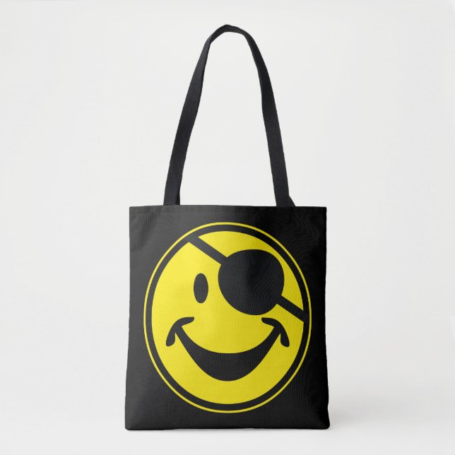 Tote Bag Pirate jaune + votre dos. & idées (Devant)