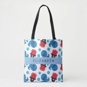 Tote Bag Pirate Octopus, Motif Octopus, Mer, Votre Nom