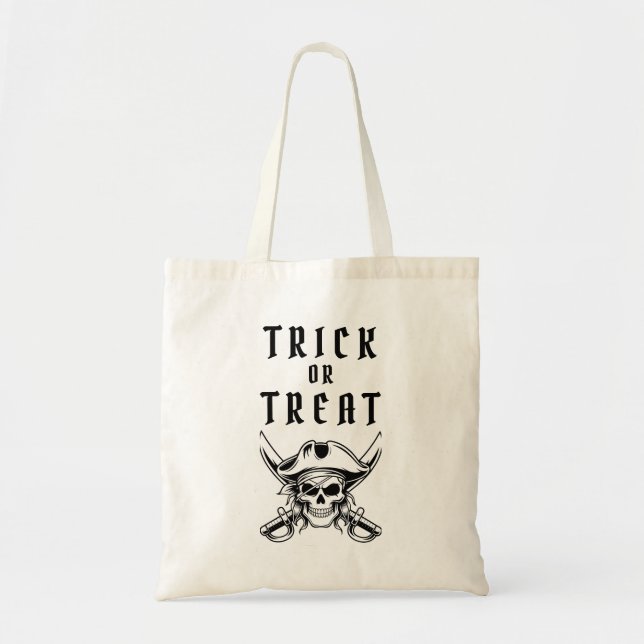 Tote Bag Pirate Skull Trick Or Treat Halloween (Devant)