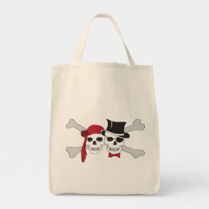 Tote Bag pirate skulls and crossbones