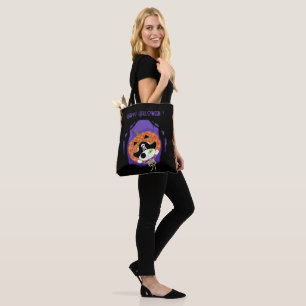Tote Bag Pirate squelette chat et plaid