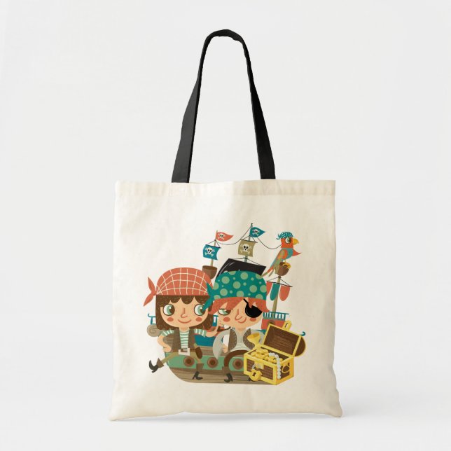 Tote Bag Pirates avec le trésor (Devant)