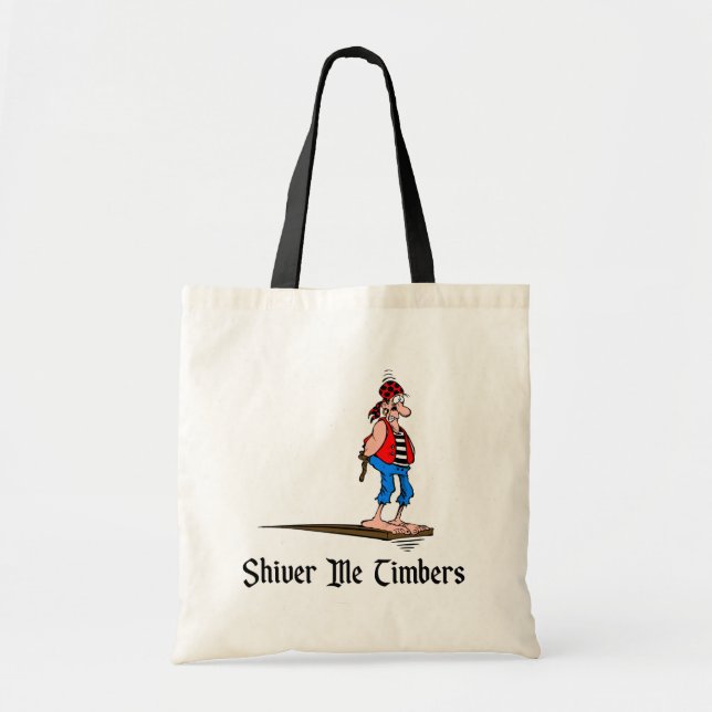 Tote Bag Pirates - Shiver Me Timbres (Devant)