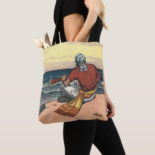 Tote Bag Pirates Vintage, Naufragés sur une Île Déserte