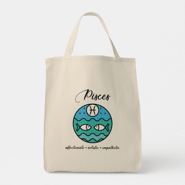 Tote Bag Pisces Fourre-tout (Dos)