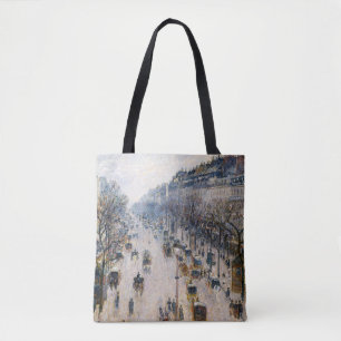 Tote Bag Pissarro - Boulevard Montmartre, Matin d'hiver