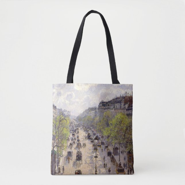 Tote Bag Pissarro - Boulevard Montmartre, Printemps (Devant)