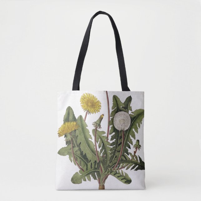 Tote Bag Pissenlit (gravure de couleur) (Devant)