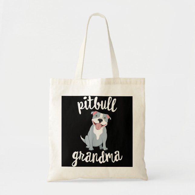 Tote Bag Pitbull grand-mère Pawma grand-parents de chien Gr (Devant)