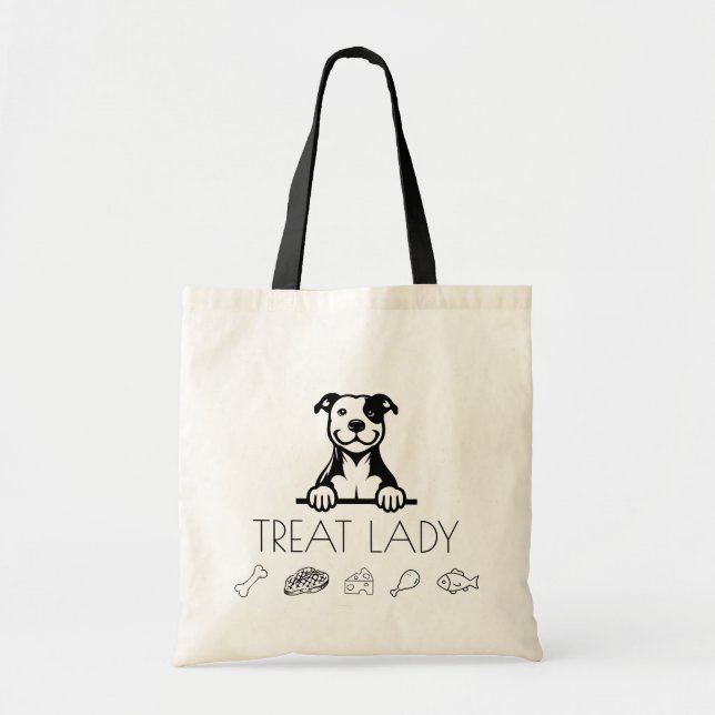 Tote Bag Pitbull "Traite Dame" (Devant)