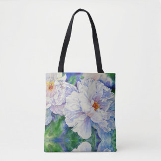 Tote Bag Pivoine blanche