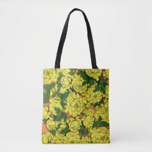 Tote Bag Pivoines jaunes