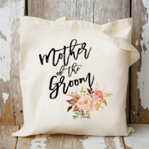 Tote Bag Pivoines rustiques fleurs mère du marié
