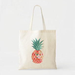 Tote Bag PixDezines Aloha Ananas +Fausse Feuille