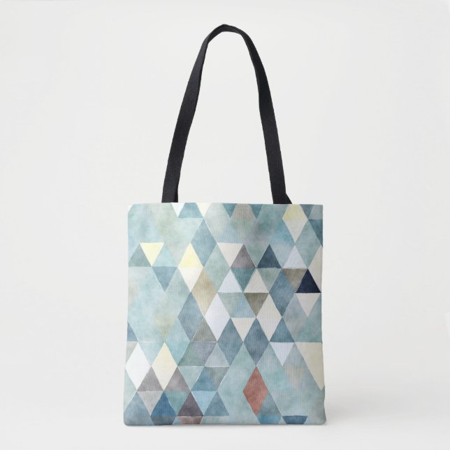 Tote Bag PixDezines Boho géométrique / Triangles Motif (Devant)