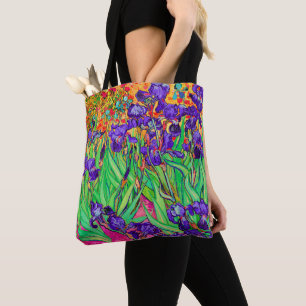 Tote Bag PixDezines Van Gogh Iris violets/St. Remy