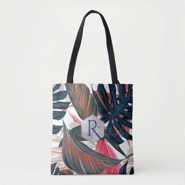 Tote Bag PixDezines Verdure, Monstère Tropicale (Devant)