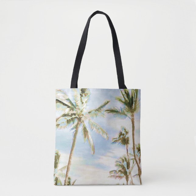 Tote Bag PixDezines Vintage Hawaiian Beach (Devant)
