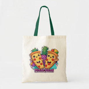 Tote Bag Pizza à l'ananas amusant