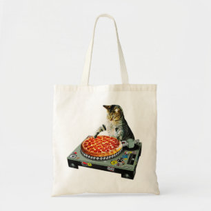 Tote Bag Pizza de chat du DJ de l'espace
