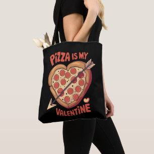 Tote Bag Pizza Est Mon Drôle De La Saint-Valentin