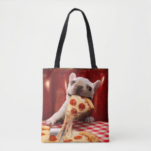 Tote Bag Pizza Slice mangeur de chien