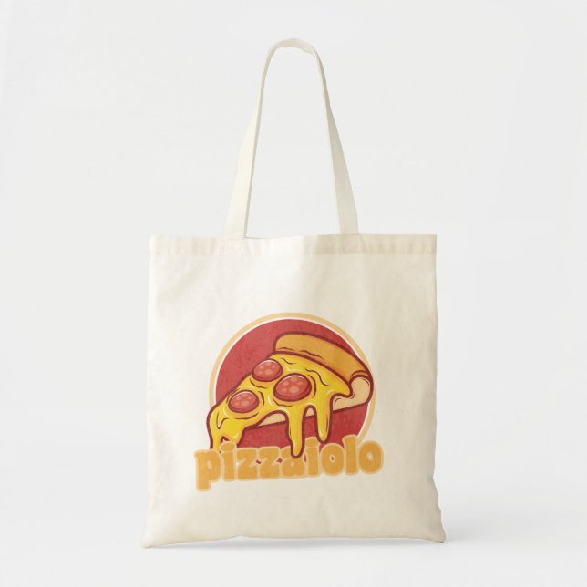 Tote Bag pizzaiolo drôle pizzaiolo fabricant de cadeaux tar (Devant)