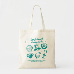 Tote Bag Plage Bachelorette Fête Coquillages Mariages