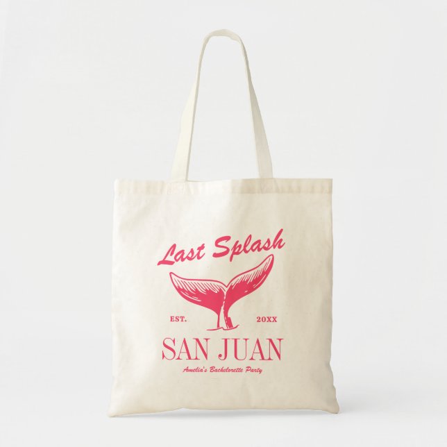 Tote Bag Plage Bachelorette Fête Mermaid Queue Dernière Spl (Devant)