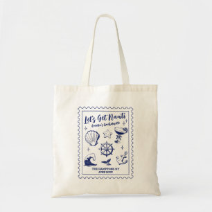 Tote Bag Plage Bachelorette Fêtons Nauti Vintage