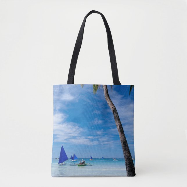 Tote Bag Plage blanche | Boracay, Philippines (Devant)