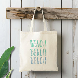 Tote Bag Plage bleue et Turquoise Thème tous les jours