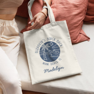 Tote Bag Plage Costal Personnalisée Bachelorette Favoriser