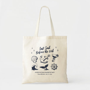Tote Bag Plage côtière Bachelorette Party Dernière voile Vi