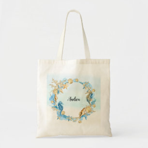 Tote Bag Plage côtière Fourre-tout avec coquillages, Starfi
