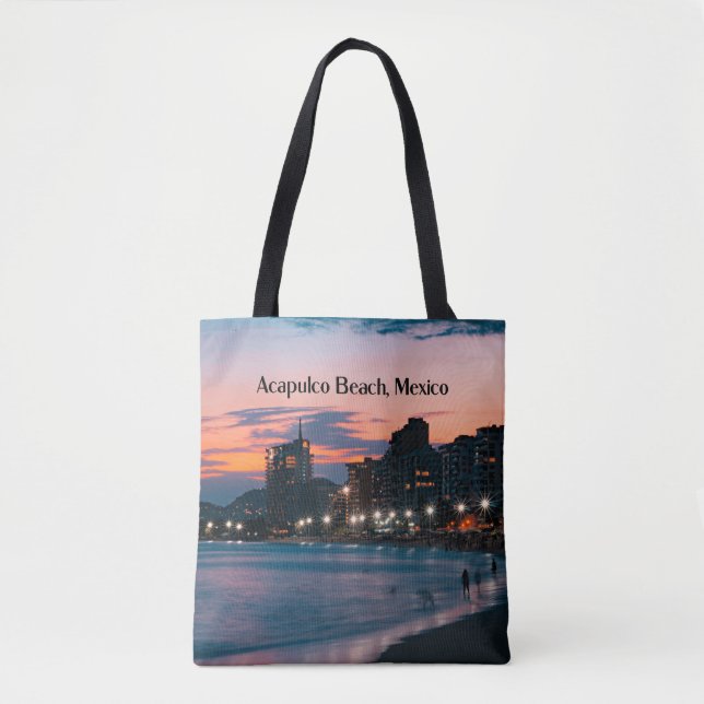 Tote Bag Plage d'Acapulco, Mexique (Devant)