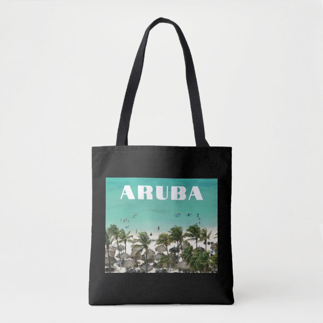 Tote Bag Plage d'Aruba Caribbean Island (Devant)