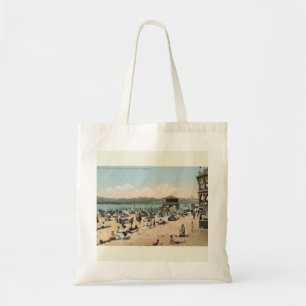 Tote Bag Plage de bain, Père Noël Cruz CA Style Vintage