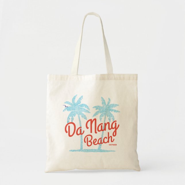 Tote Bag Plage de Da Nang Vintage Délavé (Devant)