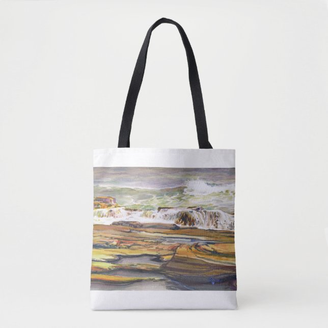 Tote Bag Plage de Maine Coast (Devant)