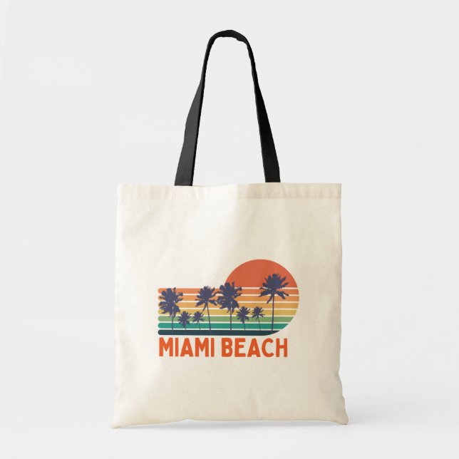 TOTE BAG PLAGE DE MIAMI (Devant)
