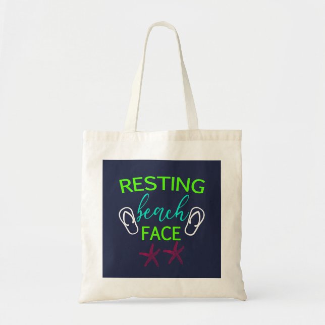 Tote Bag Plage de Repos Face à la plage de Summer Beach Fun (Devant)