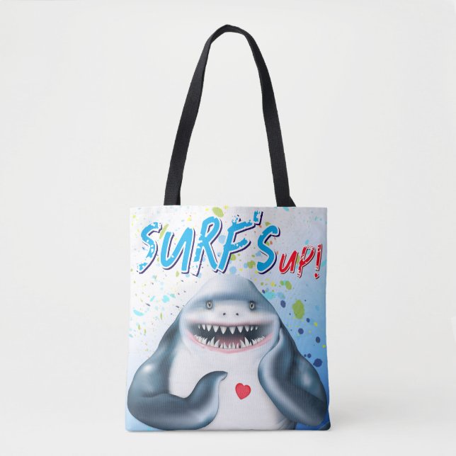 Tote Bag Plage de requin (Devant)