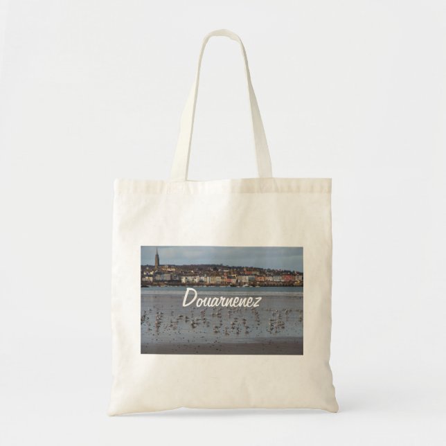 Tote Bag Plage de Ris à Douarnenez (Devant)