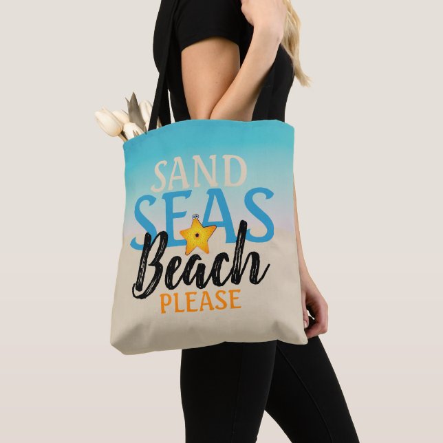 Tote Bag Plage de sable de Starfish (De près)