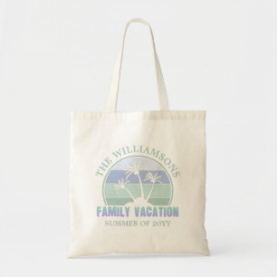 Tote Bag Plage de vacances familiales sur mesure Île tropic