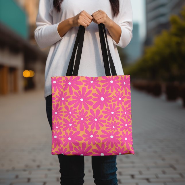 Tote Bag Plage de Voyage rose vibre (Créateur téléchargé)