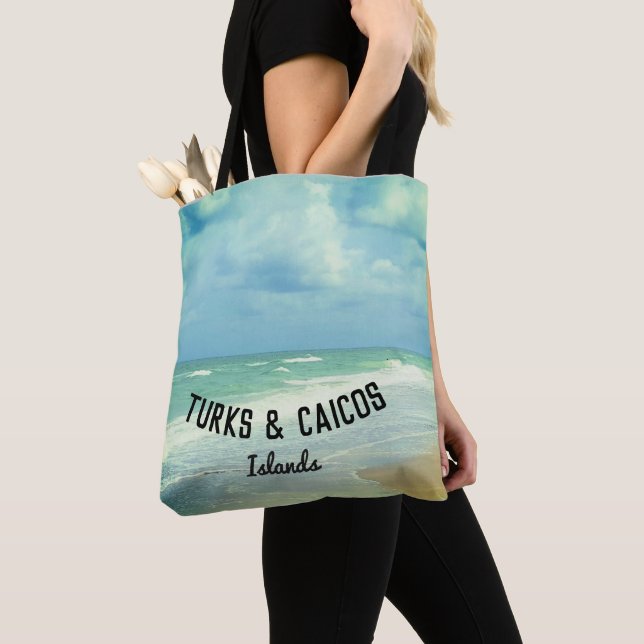 Tote Bag Plage des Îles Turques et Caïques (De près)